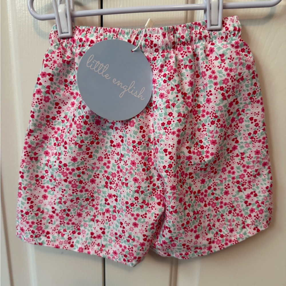 Little English Floral Print Swim Trunks - Picture 2 of 4